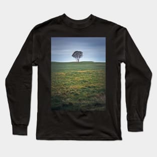 lone tree in the field Long Sleeve T-Shirt